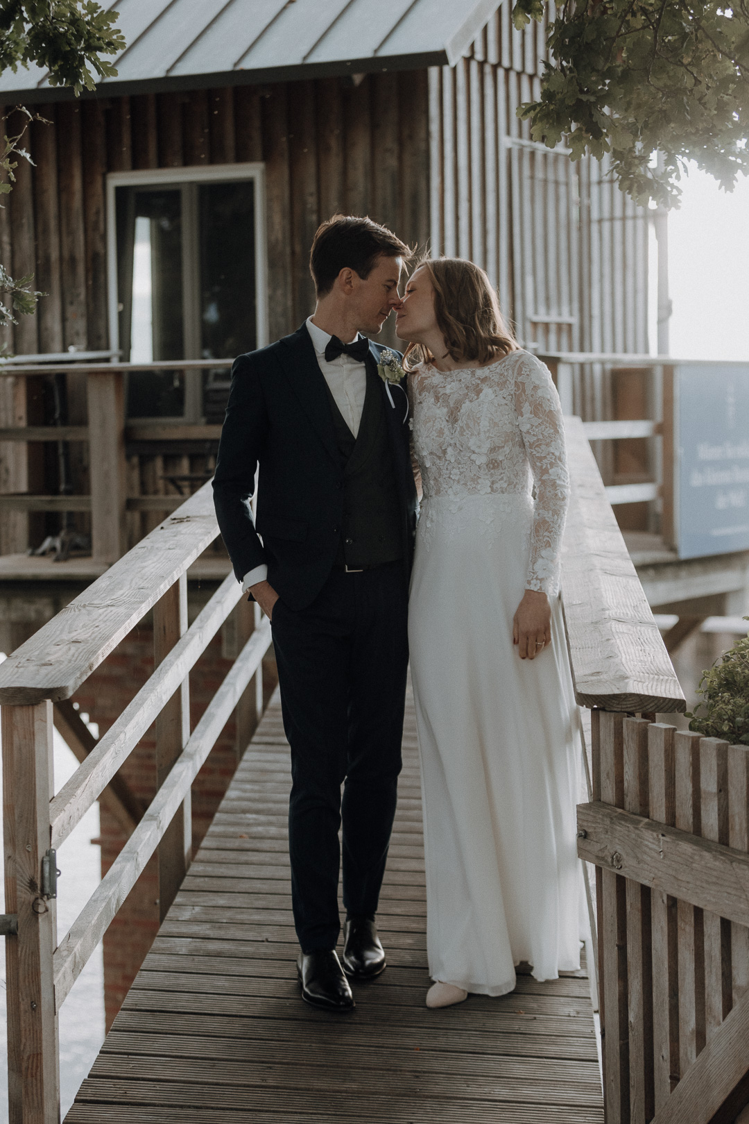 Brautpaarfoto Hamburg Zollenpieker Fährhaus